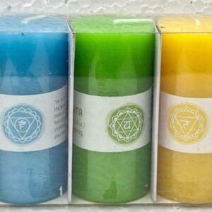 Chakra Pillar Candle gift Pack of 7