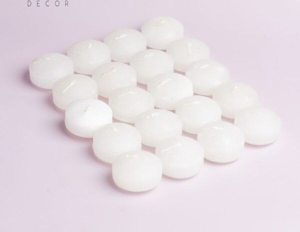 White Floating Candle Pack of 20